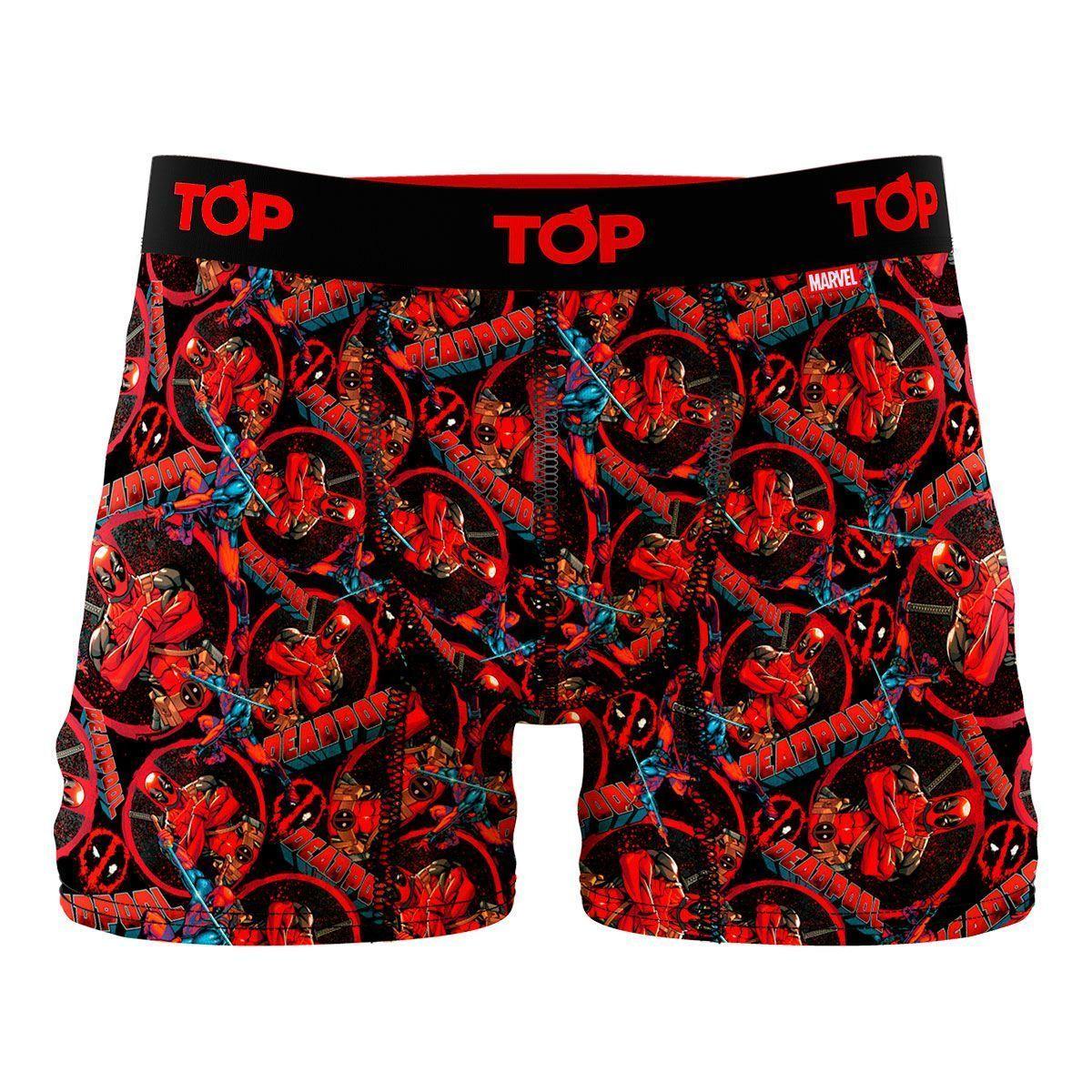 Boxer Medio Microfibra Pack 3 Marvel Deadpool Top-1
