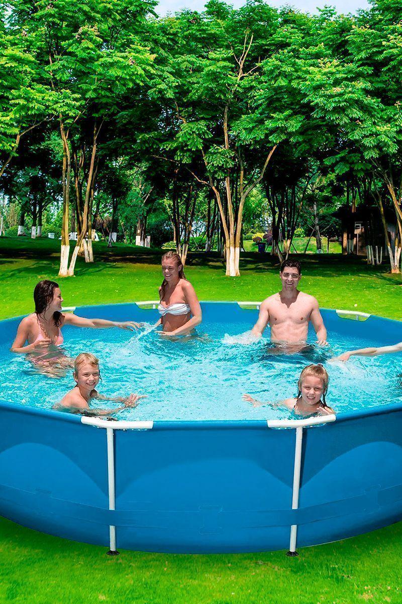 Piscina con Filtro y Estructura de Acero 6.125 L 360 x 76 cm-5