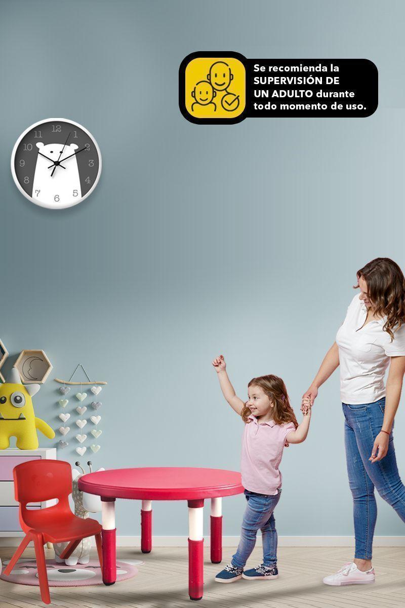 Mesa Redonda Infantil Rojo-1