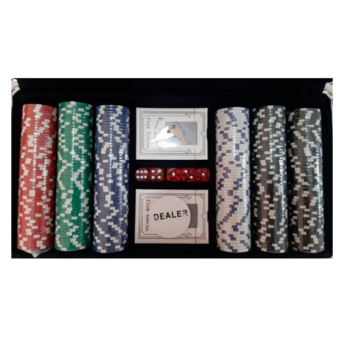 Set Kit Juego Póker Con Maleta 300 Fichas 11-1