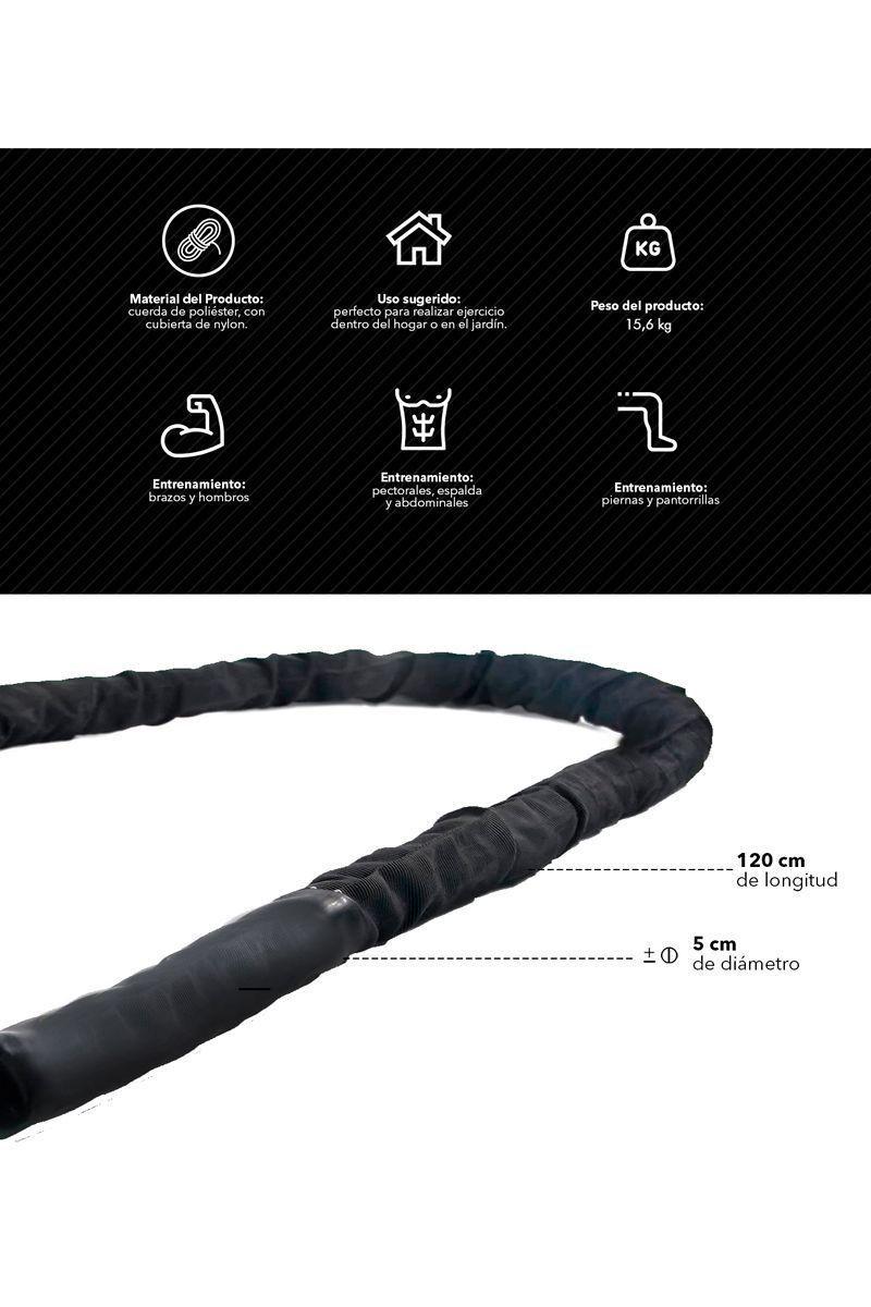 Cuerda Funcional Battle Rope 12m 50mm-2