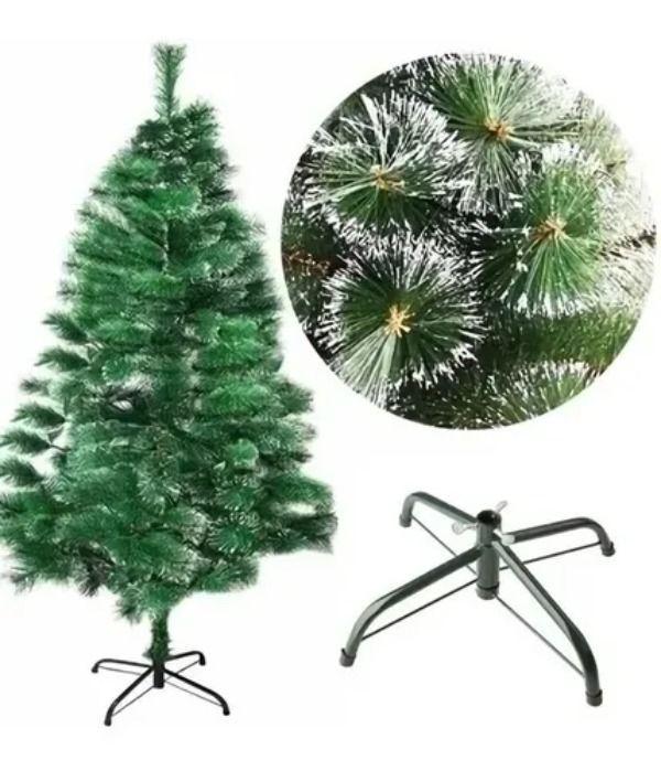 Árbol De Navidad Verde Con Blanco 120 Cm-1