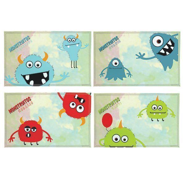 PACK 4 INDIVIDUALES MONSTRUITOS I-0