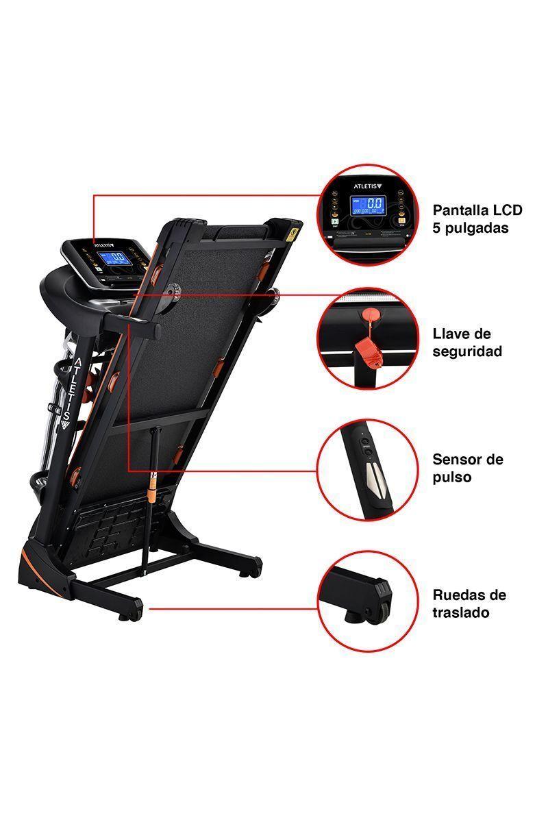 Trotadora Atletis Fit BSD8218 MP3 USB Negro-3