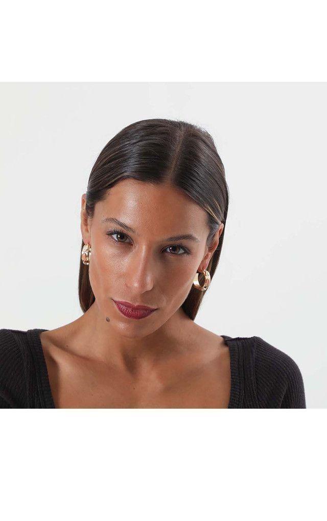 Aro Argolla Dorada Earth Humana-1