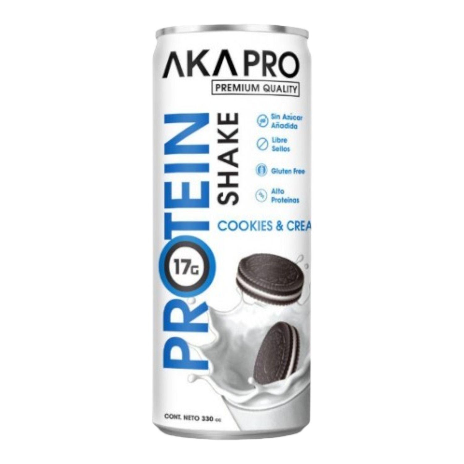 SHAKE PROTEINA AKAPRO 330CC COOKIES AND CREAM -0