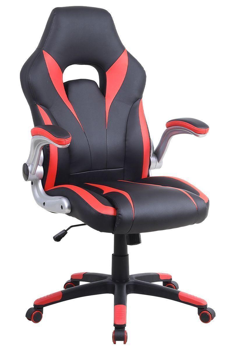 Silla Gamer con Altura Regulable Rojo-0
