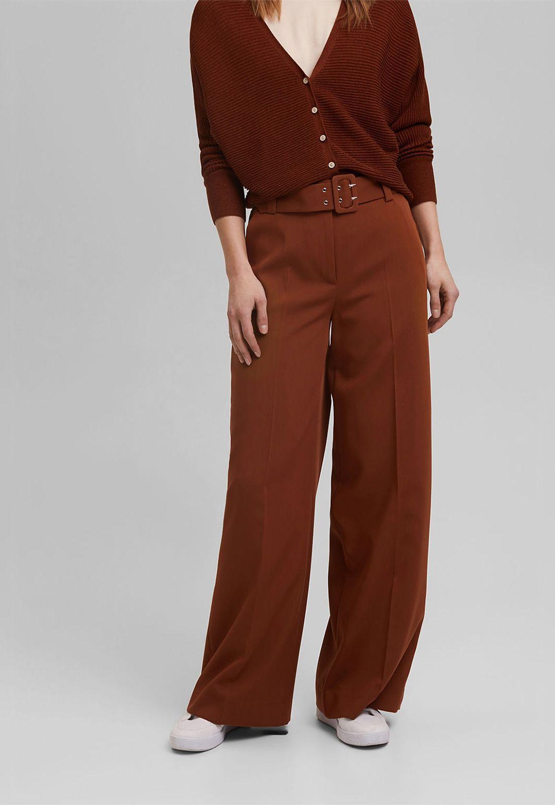 Pantalón Mujer Con Cinturón Esprit-0