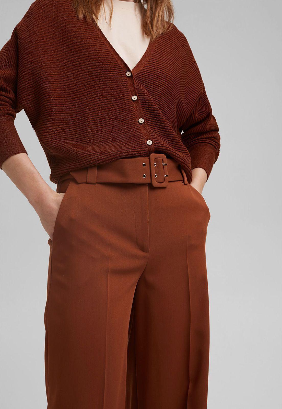 Pantalón Mujer Con Cinturón Esprit-2