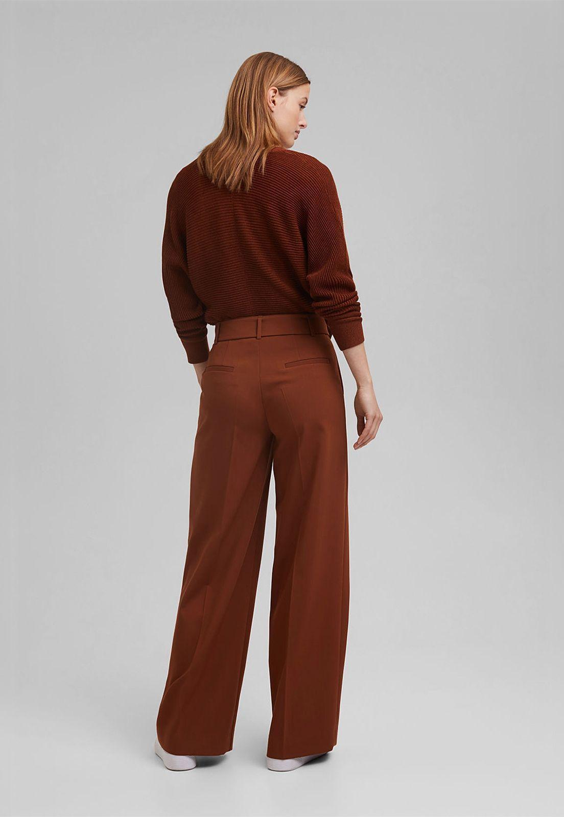 Pantalón Mujer Con Cinturón Esprit-1