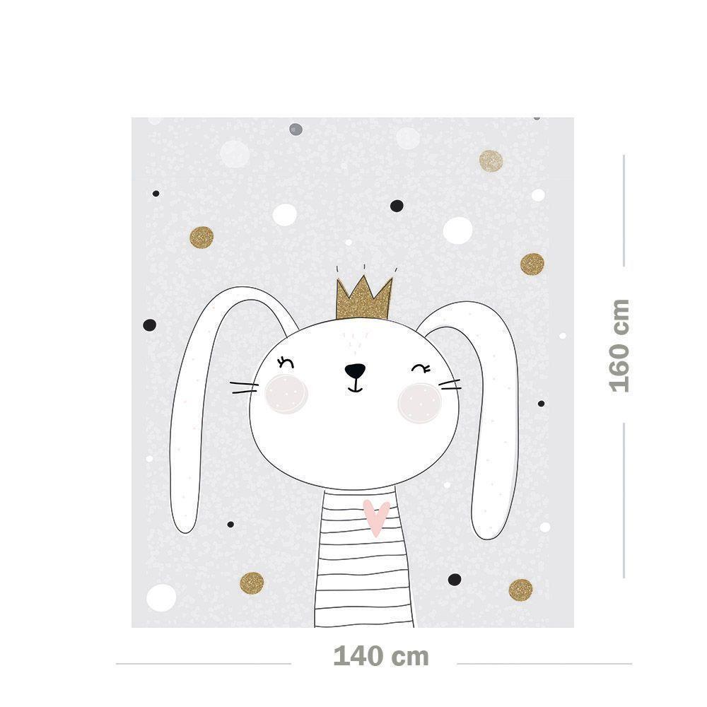 Alfombra Infantil Tan Solo Coneja 140x160cm-1