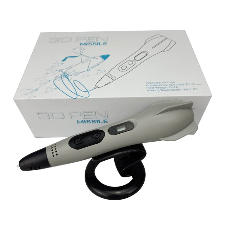 Boligrafo de impresión 3D Misil Smaffox SMA-2 + 54mts - gris-5