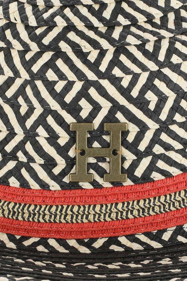 Sombrero Negro Y Beige Black Nitro Stripes Humana-1