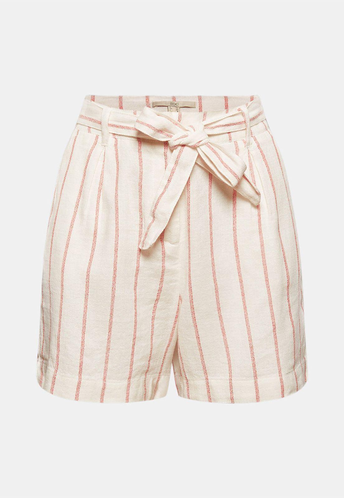 Shorts Mujer A Rayas Con Cinturón Esprit-3