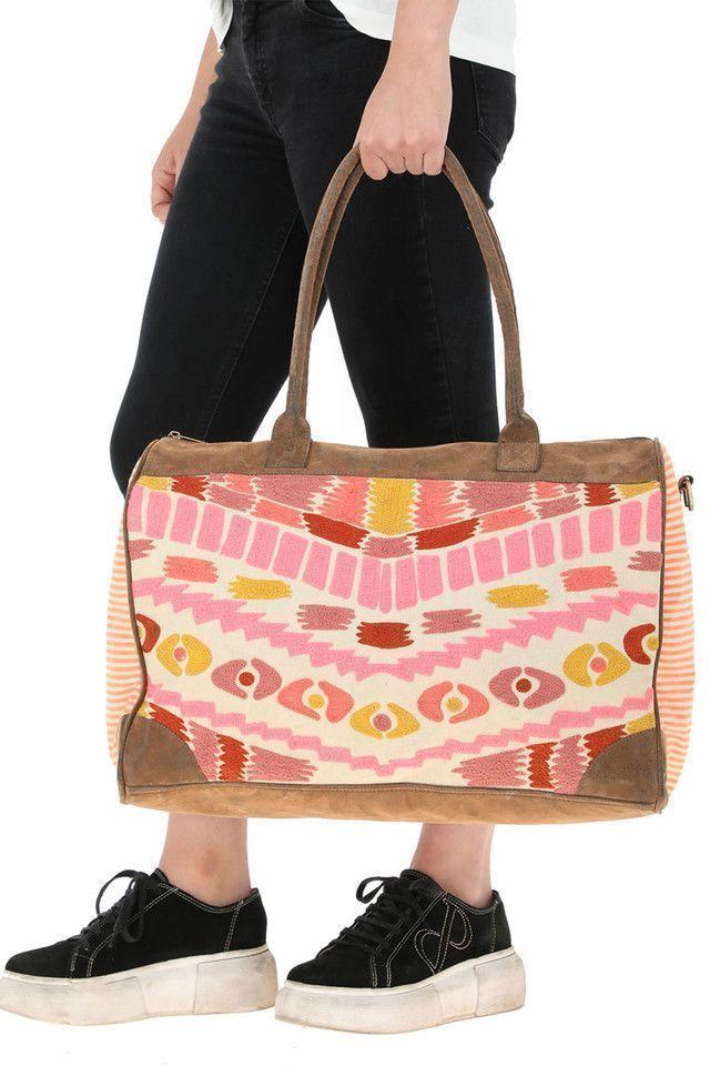 Bolso Pink Folk Fire Boho Humana-3