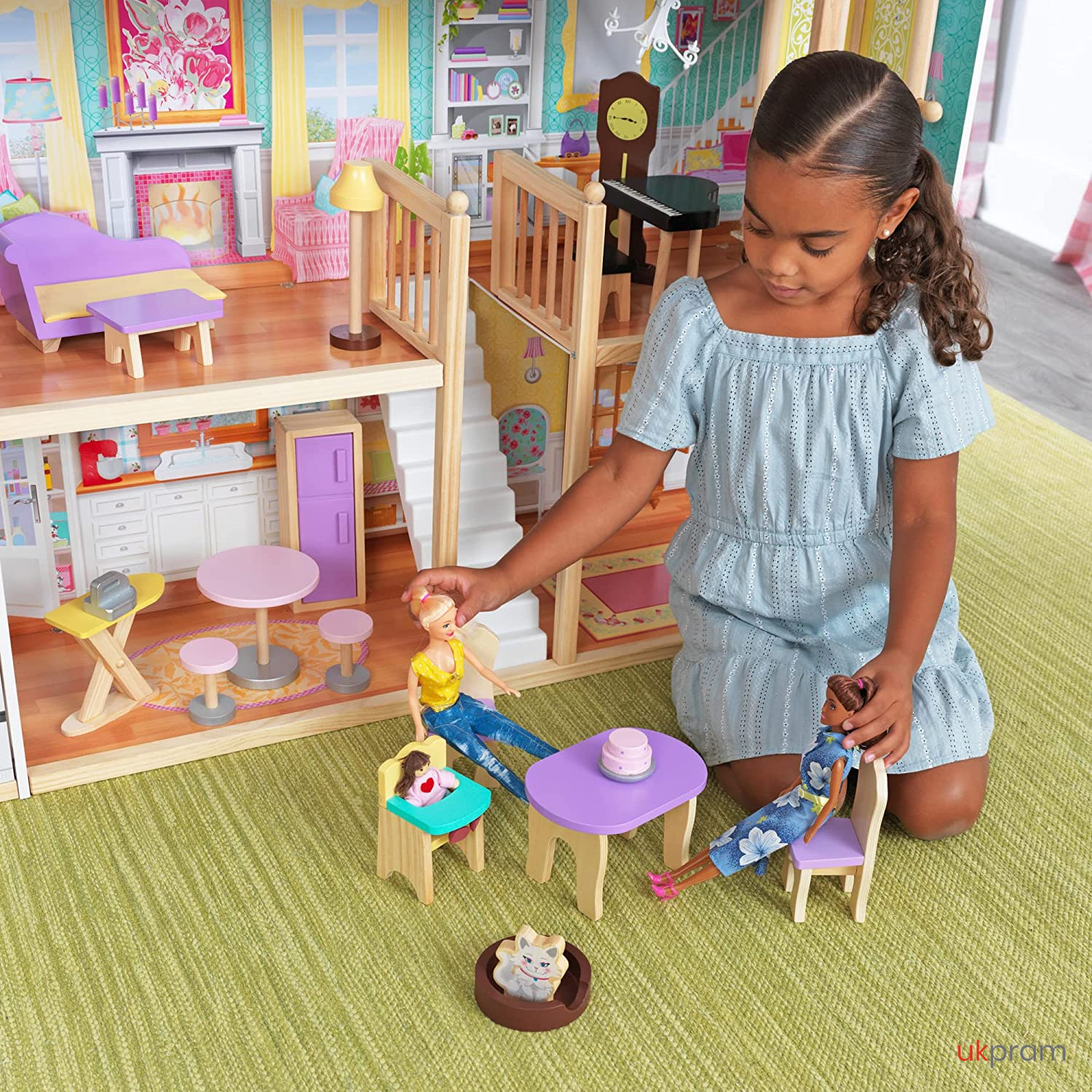 CASITA DE MUÑECAS DE MADERA MANSION XXL | UKPRAM-4