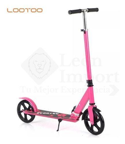 Scooter Metálico Edad 8 A 17 Resistente Ajustable Unisex-3