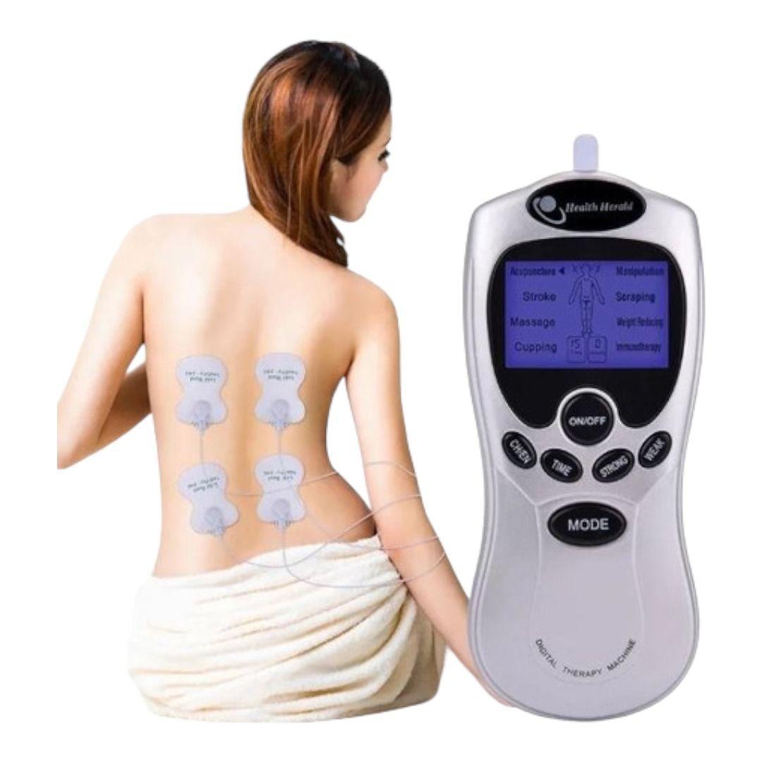 ELECTRO FÍSICO ELECTRO ESTIMULADOR MASAJEADOR TENS 4 PARCHES AM96-4