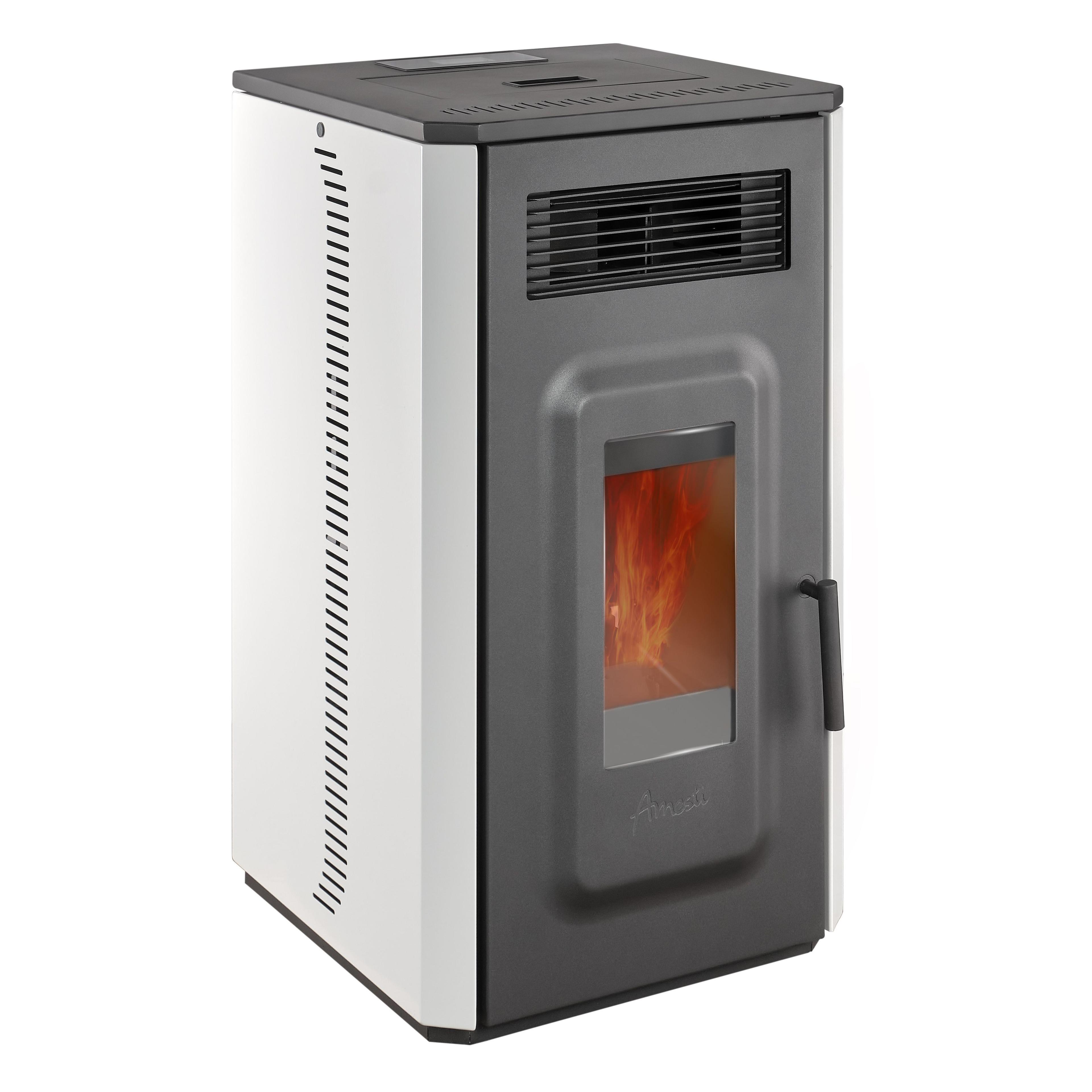 Estufa a pellet Amesti Vulcan 10 blanco -0