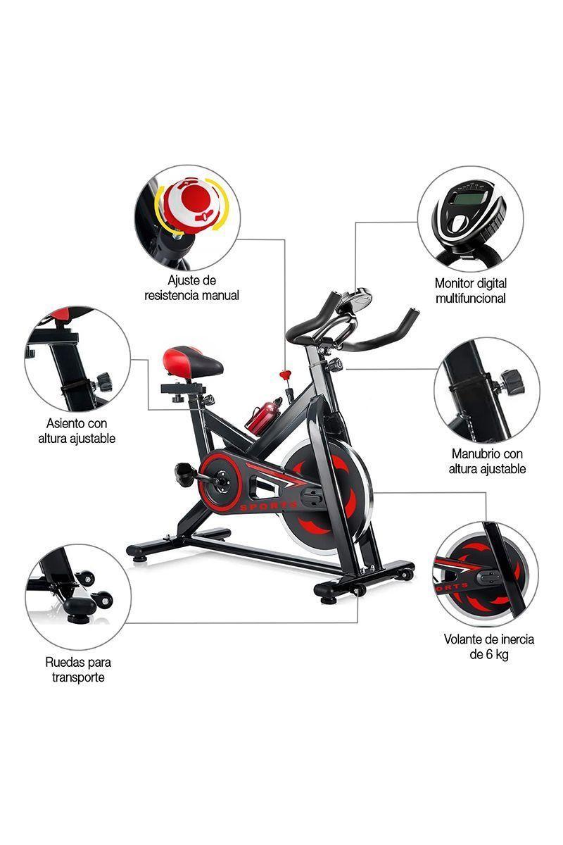 Pack Trotadora T800 + Spinning Go Fitness Negro-4