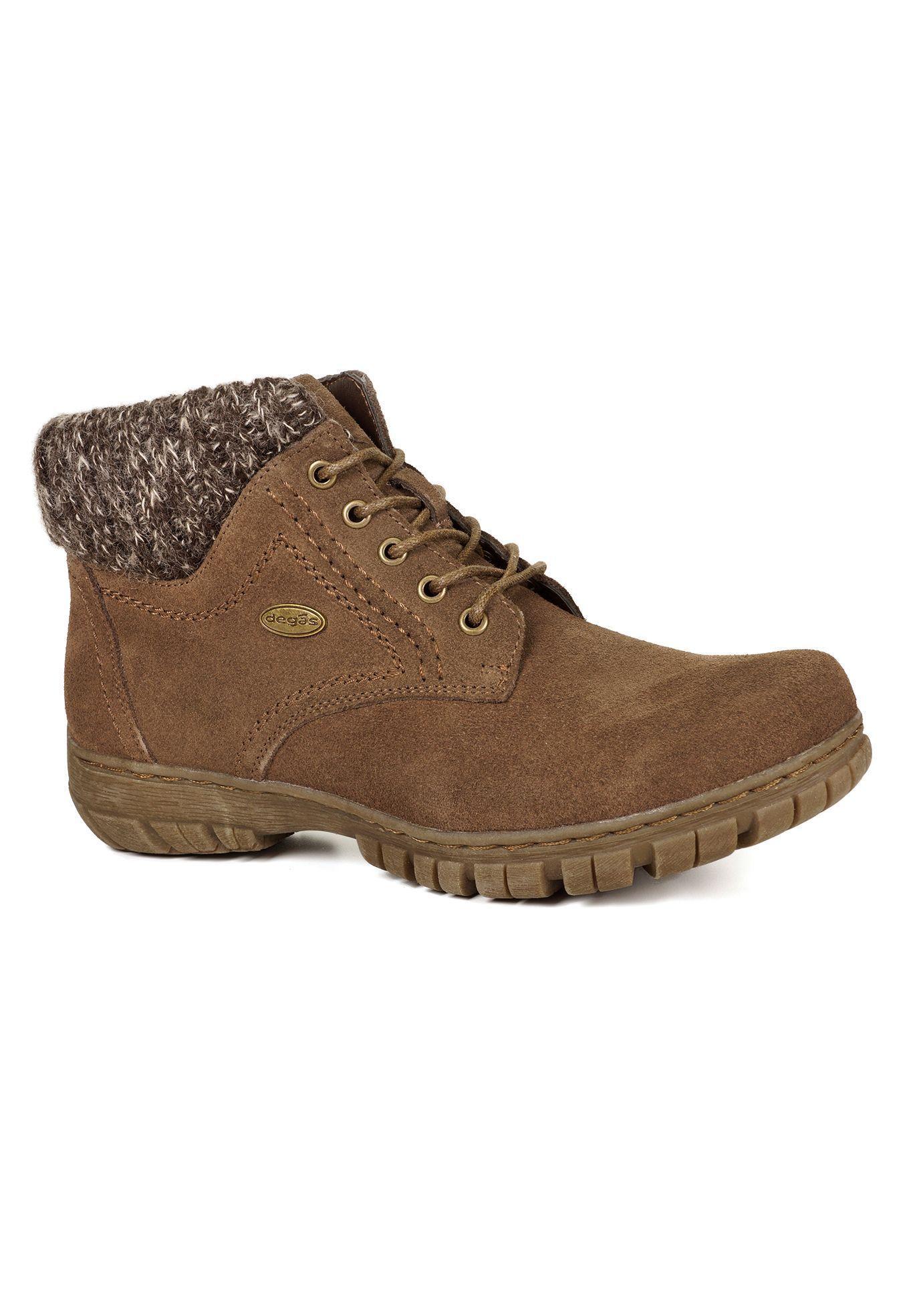 Botin  Cuero Dalia Café-1