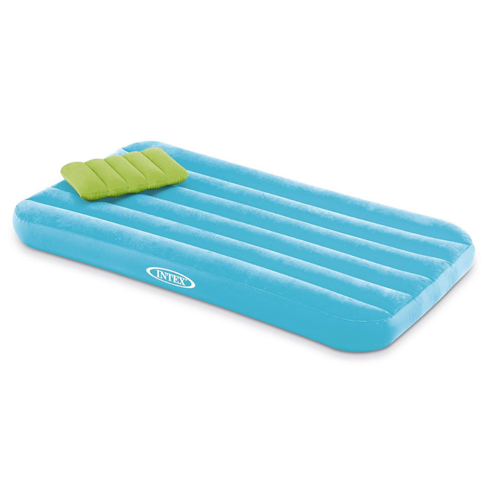 Colchón Inflable 1 Plz Niño 88x157x18 Cm Celeste-0