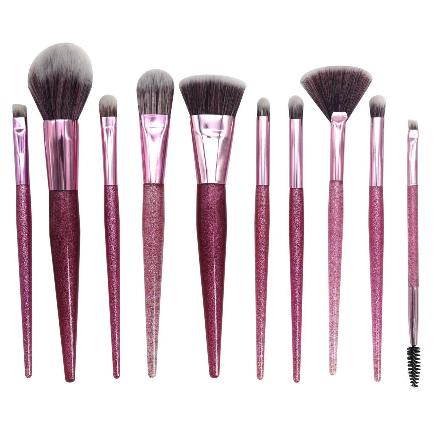 Set Brochas y Pinceles para Maquillaje Profesional con Bolso Estuche-2