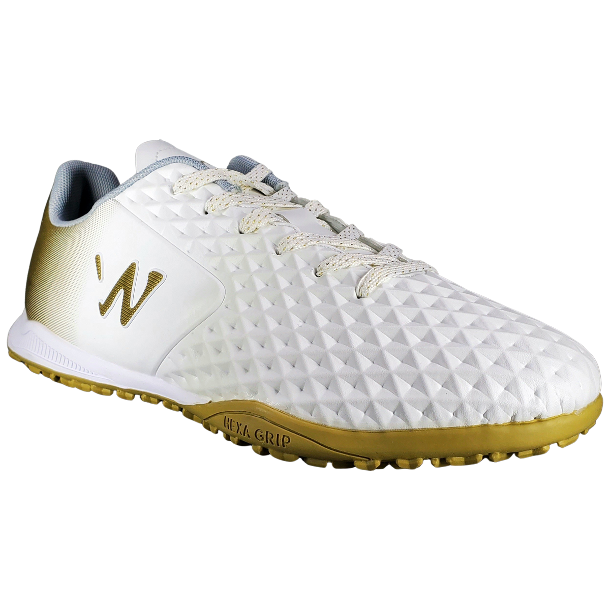 Zapatilla De Fútbol Norwest Blanco y Dorado Capitano TF-0