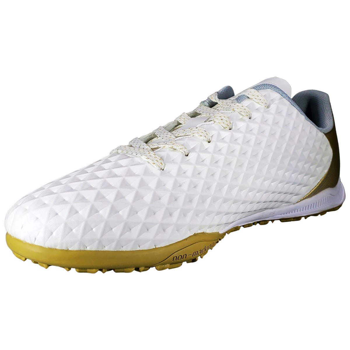 Zapatilla De Fútbol Norwest Blanco y Dorado Capitano TF-5