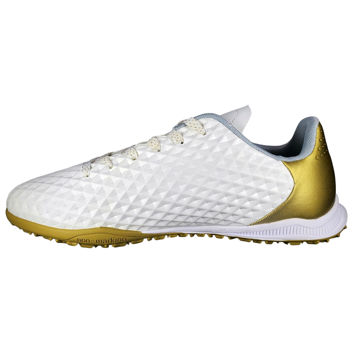 Zapatilla De Fútbol Norwest Blanco y Dorado Capitano TF-2