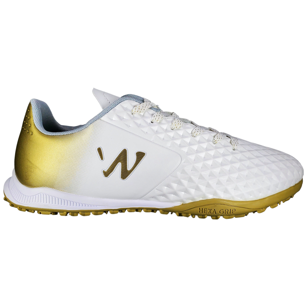 Zapatilla De Fútbol Norwest Blanco y Dorado Capitano TF-1