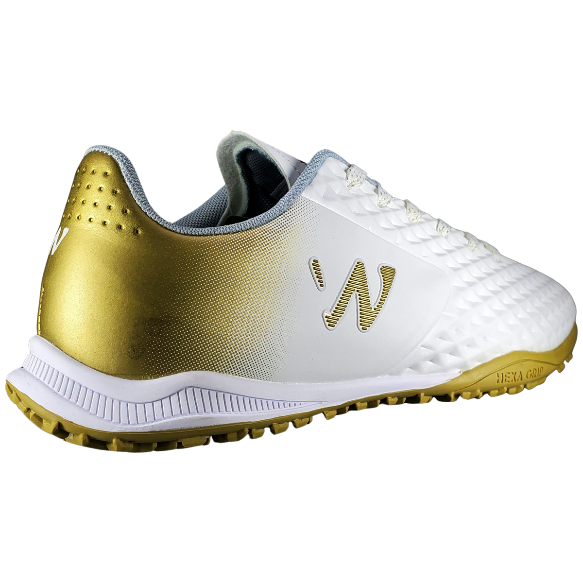 Zapatilla De Fútbol Norwest Blanco y Dorado Capitano TF-3