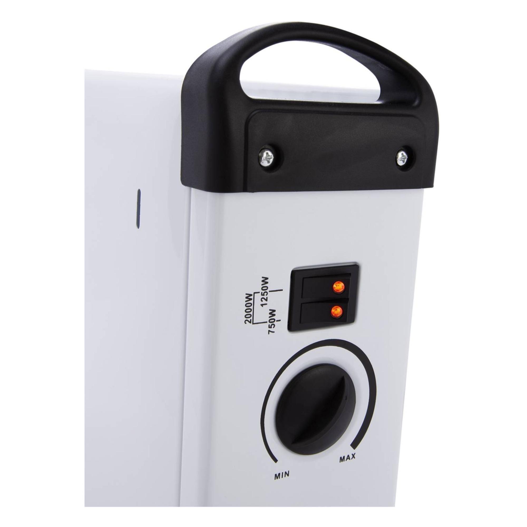 Calefactor Convector Electrico 2000W Blanco KCE-DL06 Kendal-4