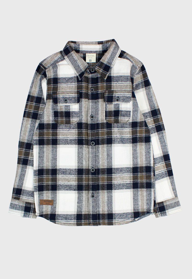 Camisa kids niño escocesa outside 240-0