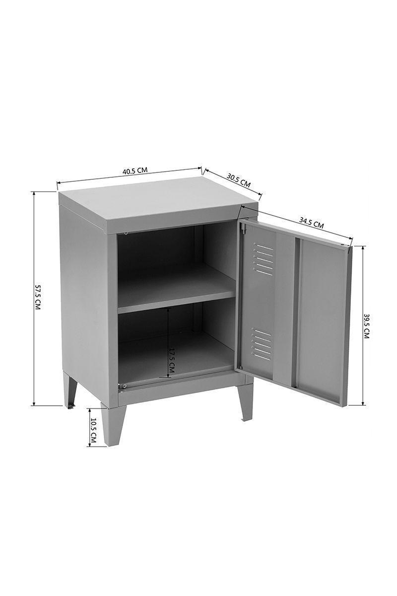 Velador Mesa Auxiliar Estante Metal 57.5x30.5x40.5-2