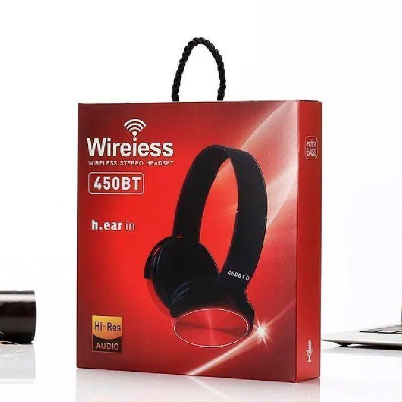 Audifonos Inalambricos Bluetooth 450BT - Rojo-2