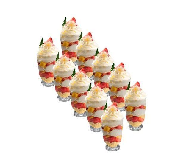 X10 Pocillo Desechable Pocillos Plásticos Para Postres 60ml-0