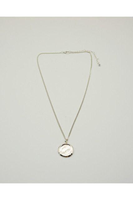 Collar Largo Plateado Metal Power Pale i-D-0