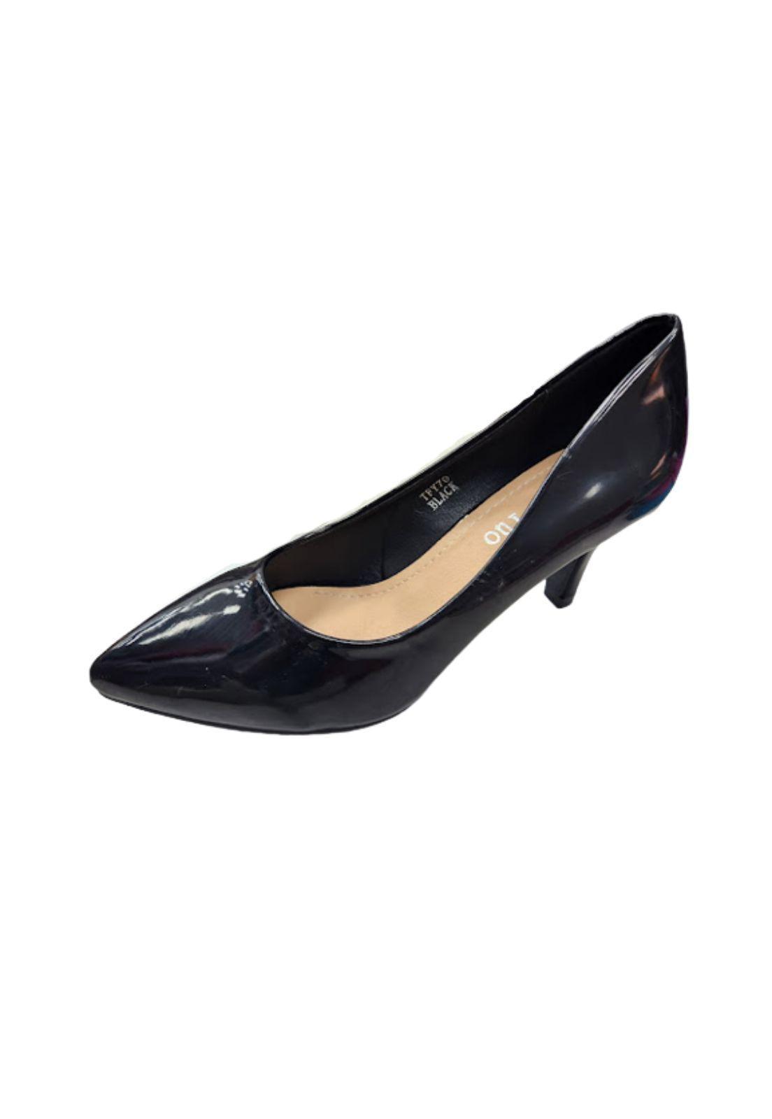 Zapato Charol de Fiesta Negro Mujer-0