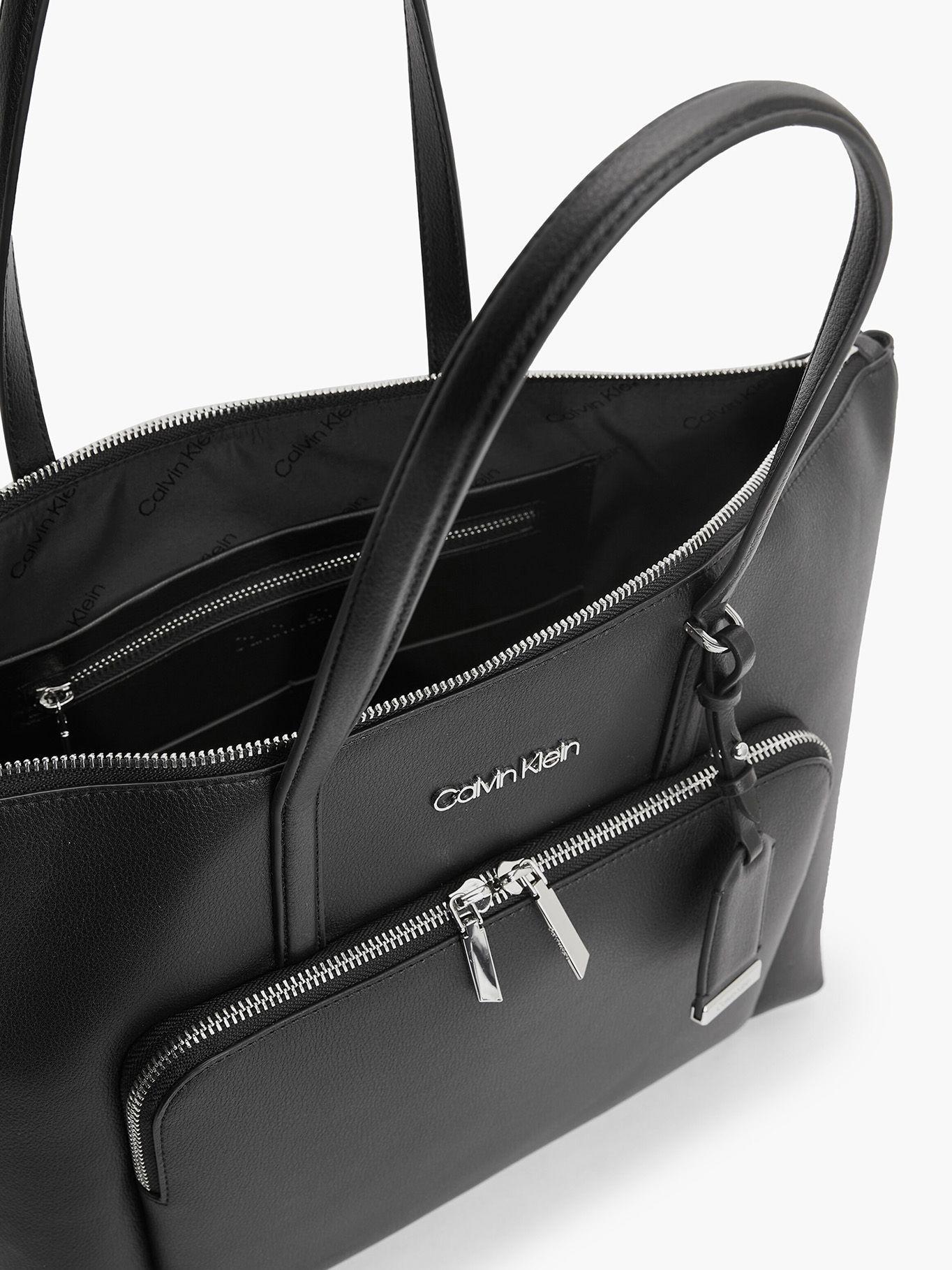 Cartera Tote Ck Must Pocket Negro Calvin Klein-2