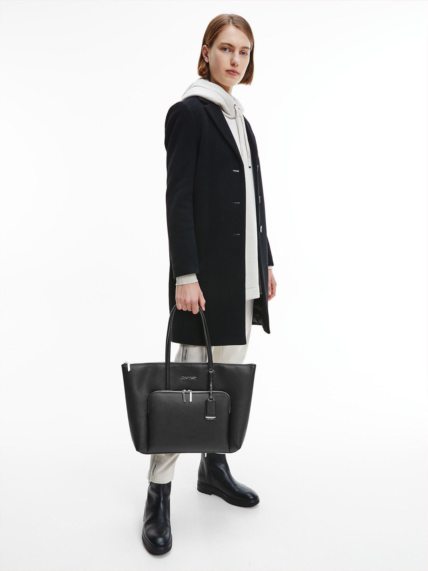 Cartera Tote Ck Must Pocket Negro Calvin Klein-4