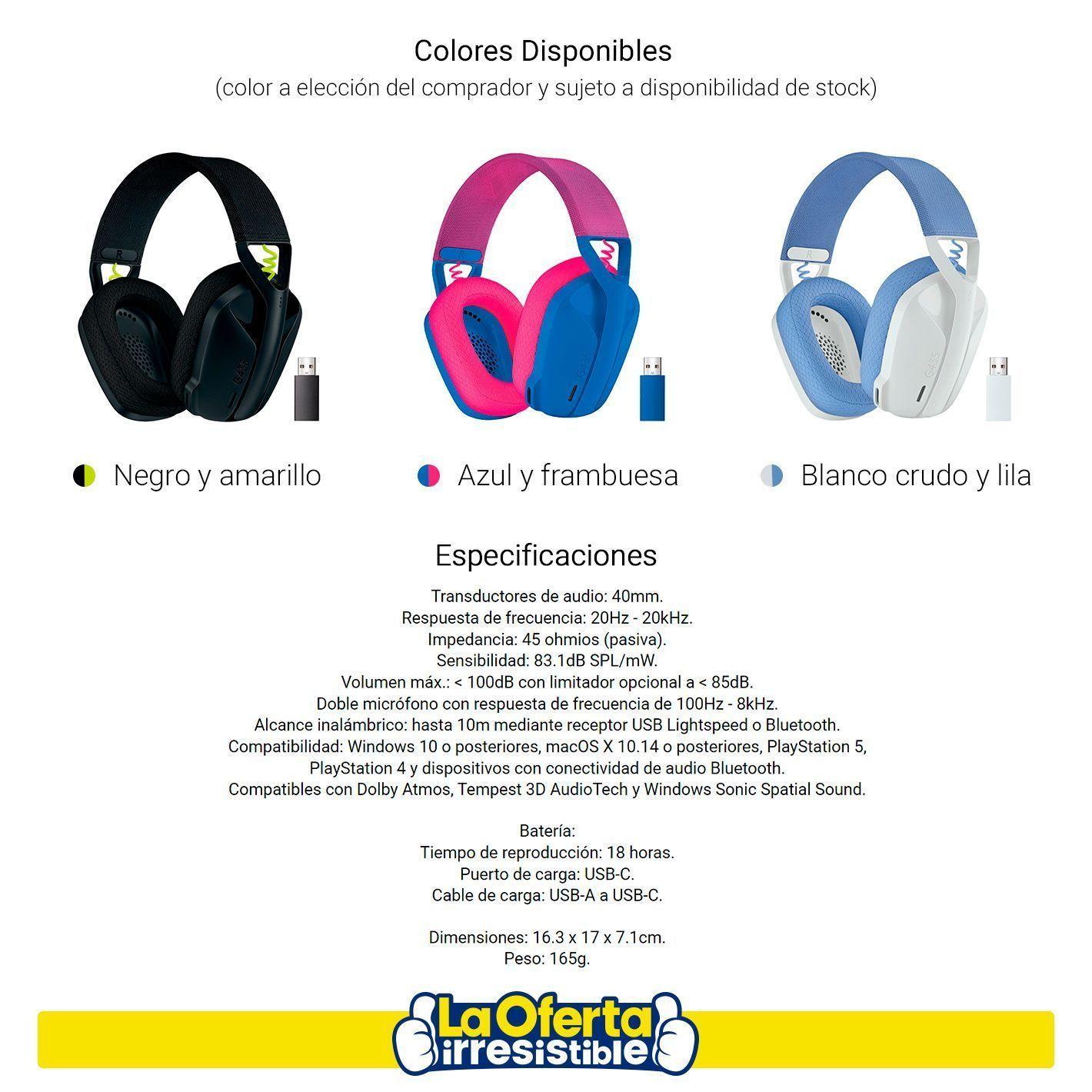 Audífonos Gamer Logitech G435-9