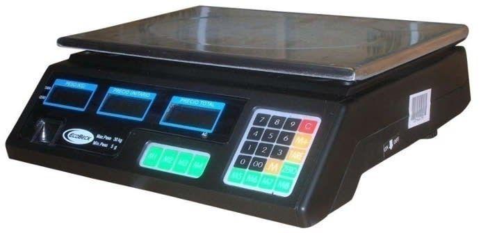 Balanza Peso Precio Importe Sobremesa Ecobeck Capacidad 30KG X 5GR Visor Led Línea Económica Valores Unitarios-0