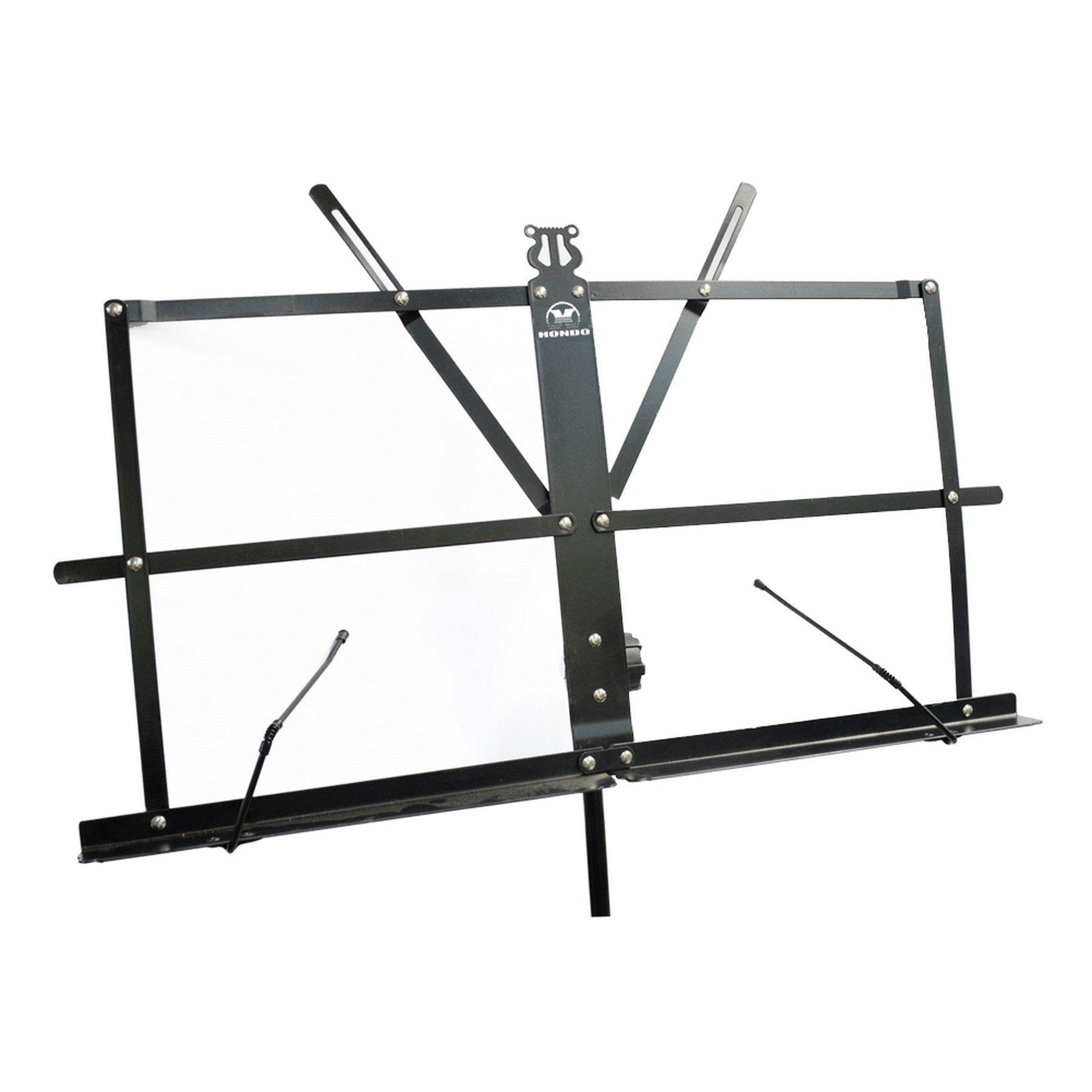 ATRIL DE PARTITURA PLEGABLE NEGRO C/FUNDA HONDO-1
