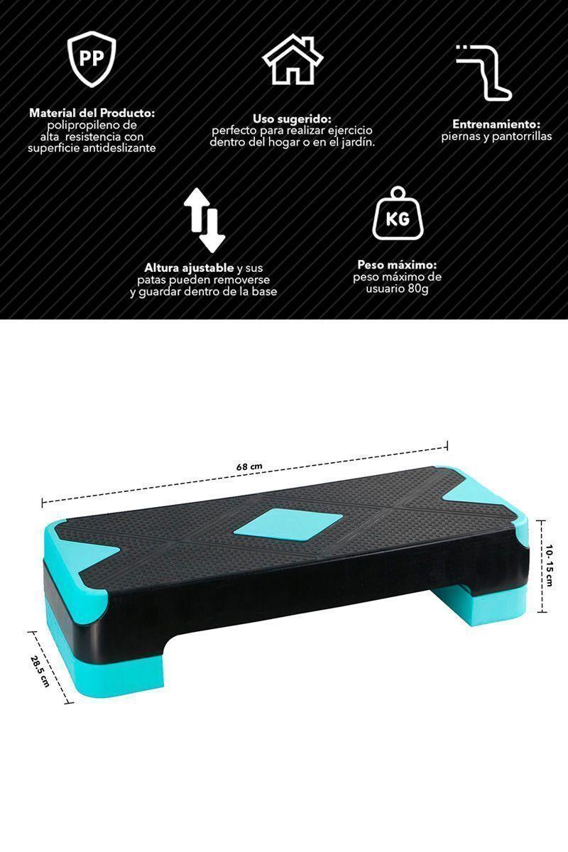 Step Aeróbico Fitness Celeste-2