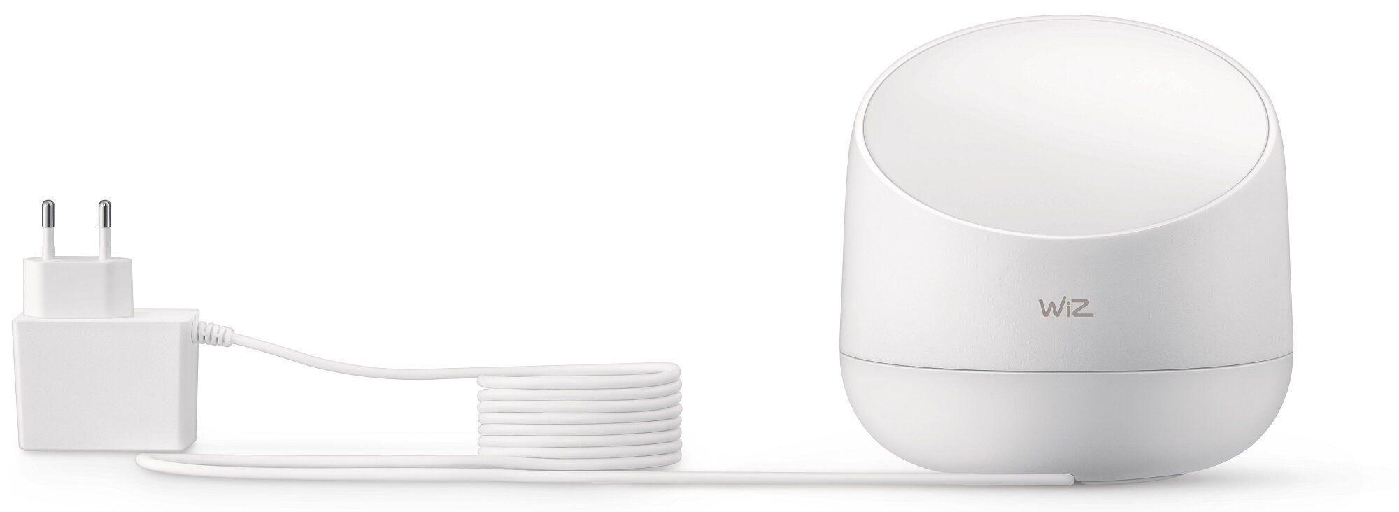 Lámpara De Mesa Smart LED WiZ Squire Wi-Fi colores Dual Zona Google Alexa Matter-2