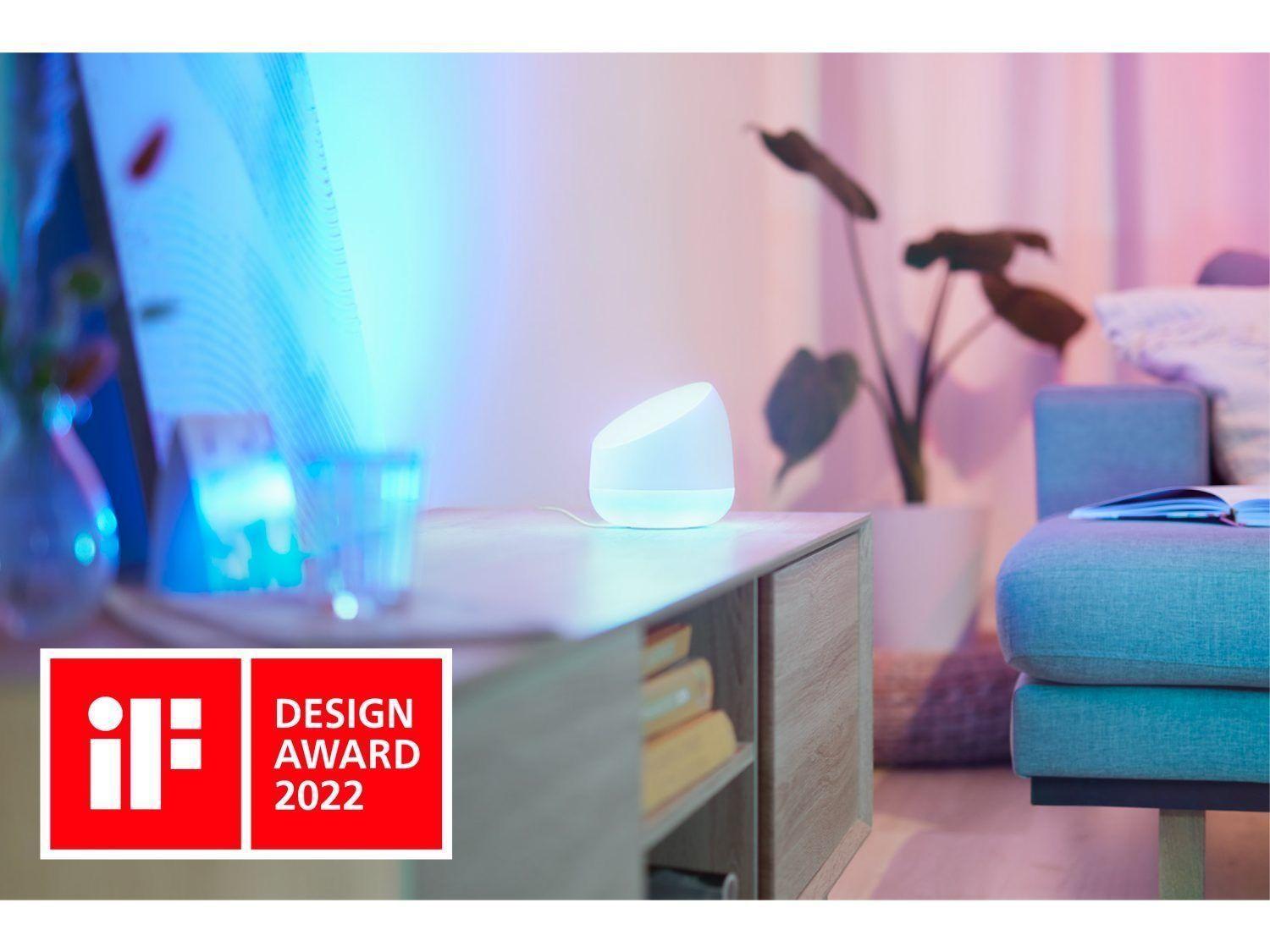 Lámpara De Mesa Smart LED WiZ Squire Wi-Fi colores Dual Zona Google Alexa Matter-3