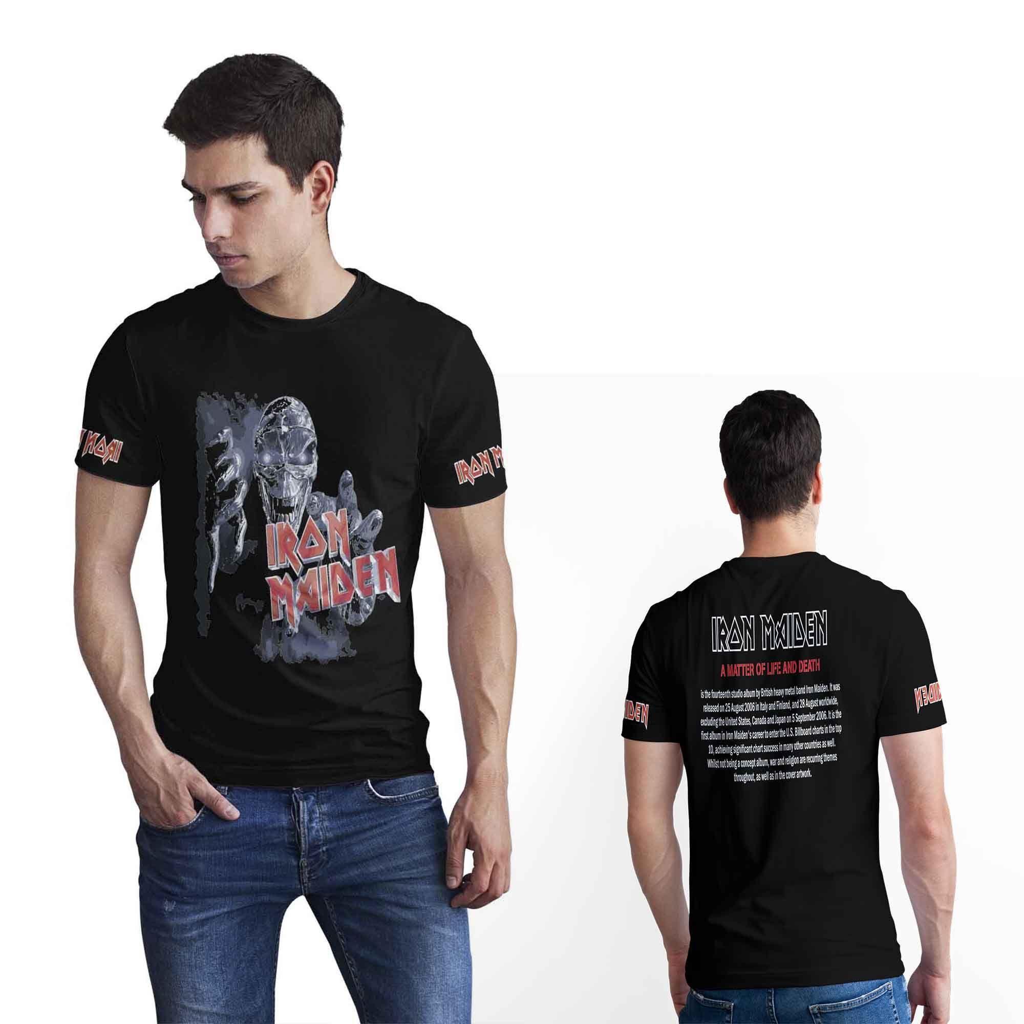 Polera Metalera Iron  Maiden D7-1