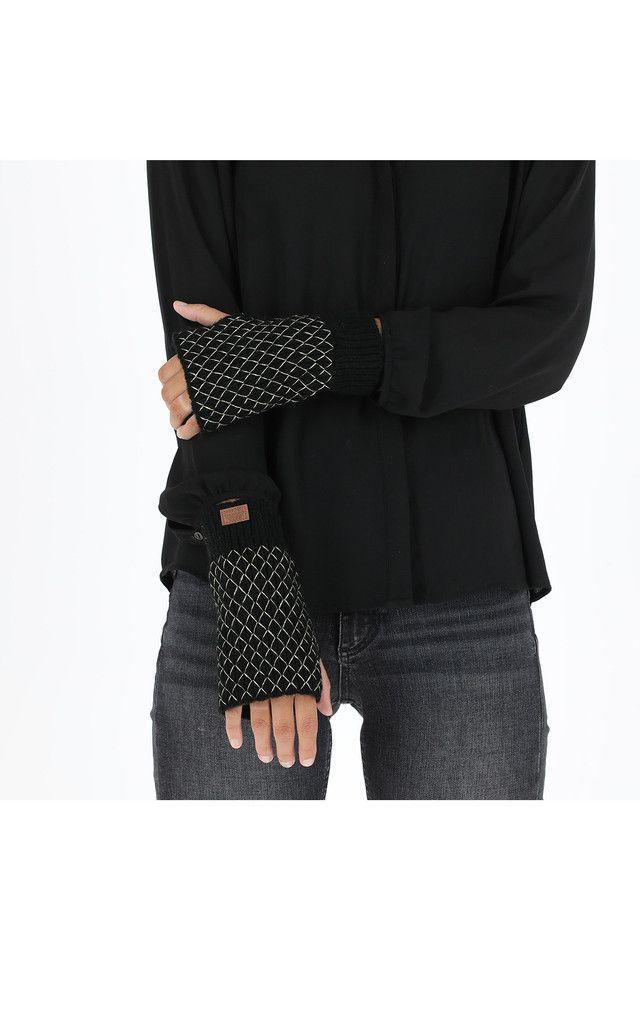 Guantes Cruces Negro Humana-2