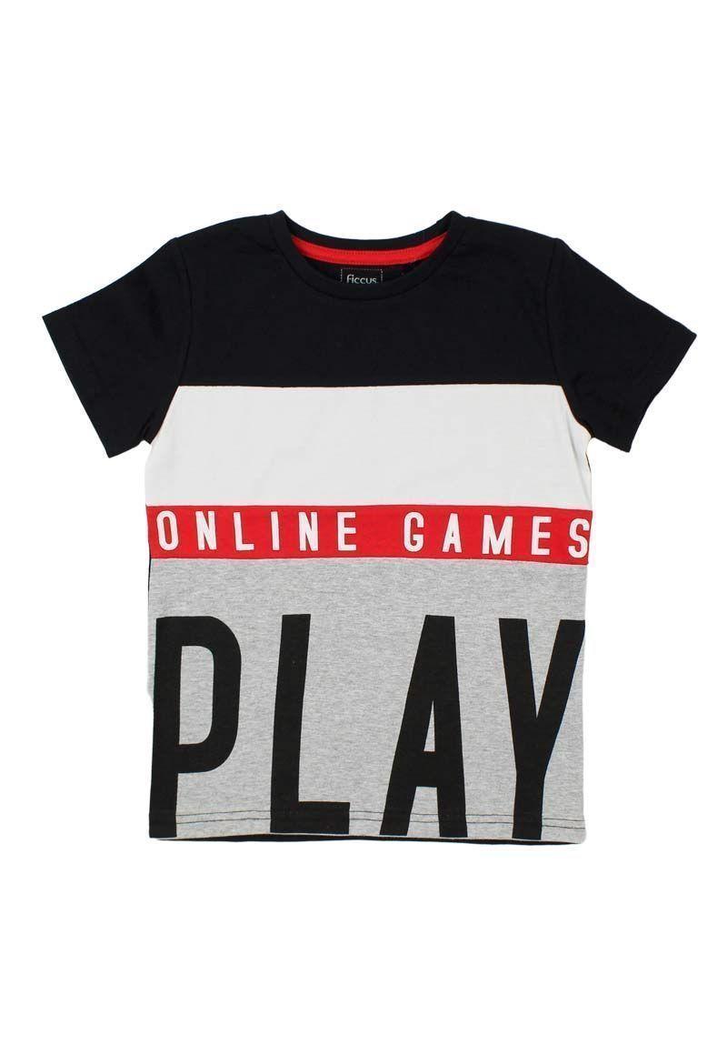 Polera Kids Niño C/ Corte Funny Ficcus-0